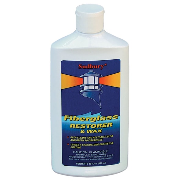 Sudbury One Step Fiberglass Restorer -Wax - 16oz Liquid 413 - main